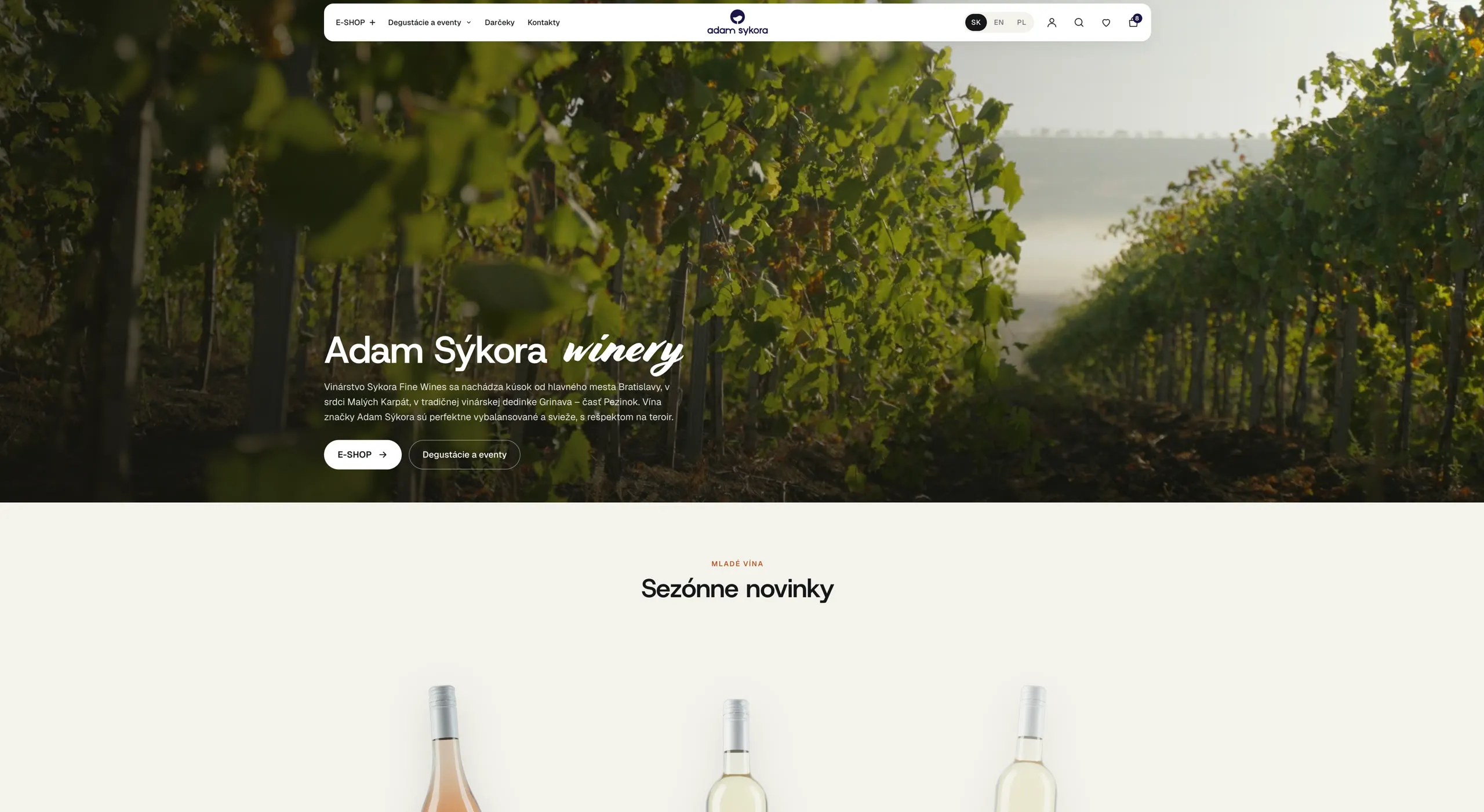 Adam Sykora — Winery & online shop · Pezinok, SK